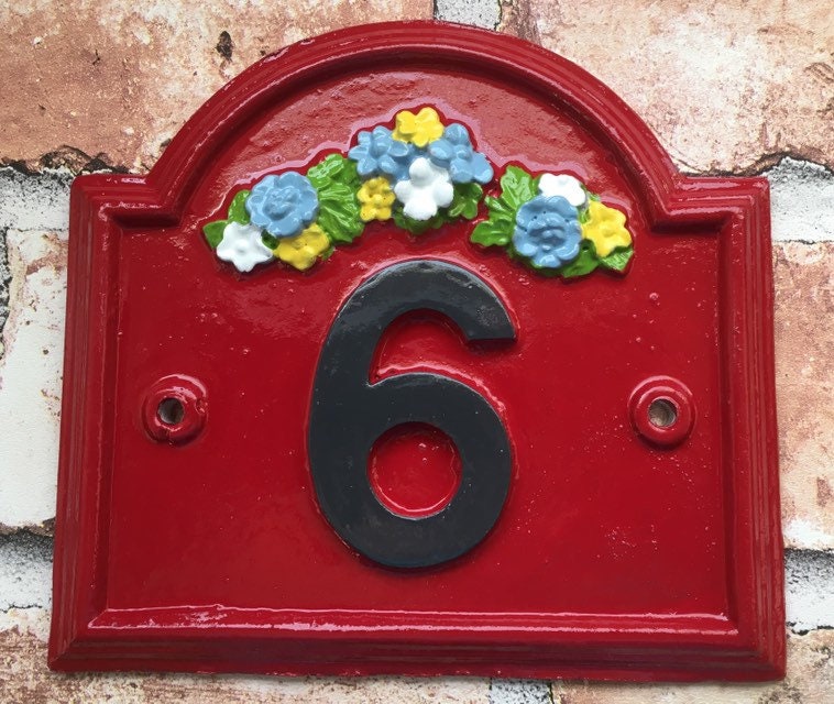 Vintage Traditional House Address Sign,  Home Number Plaque, Door Nameplate, custom Shabby Chic