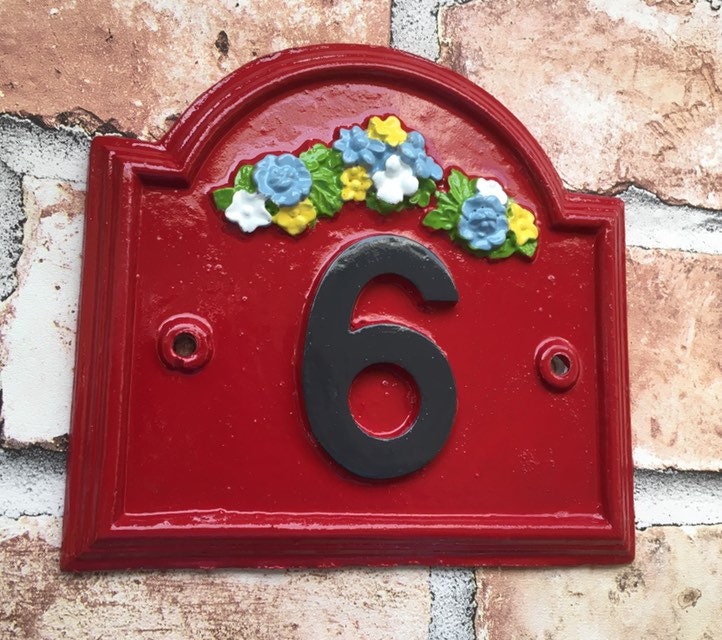 Vintage Traditional House Address Sign,  Home Number Plaque, Door Nameplate, custom Shabby Chic