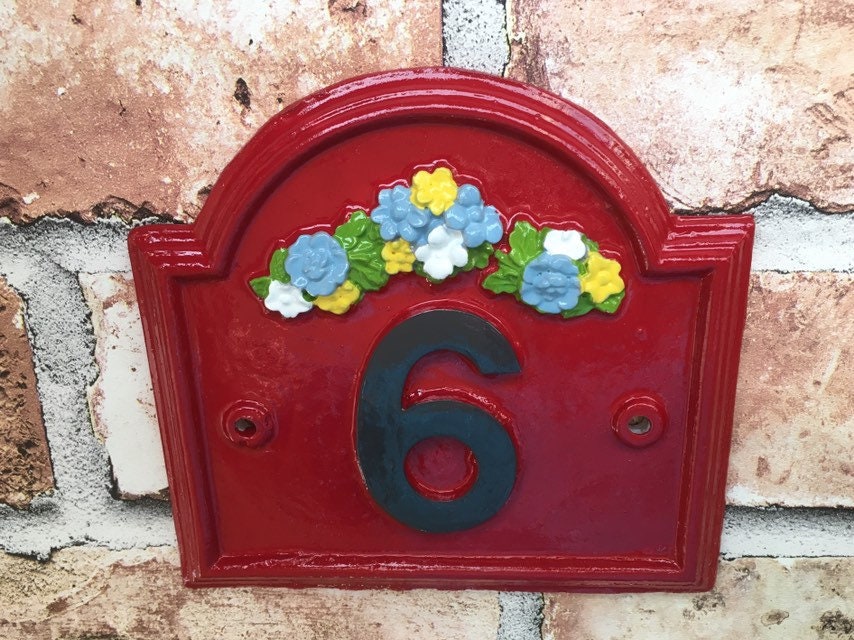 Vintage Traditional House Address Sign,  Home Number Plaque, Door Nameplate, custom Shabby Chic