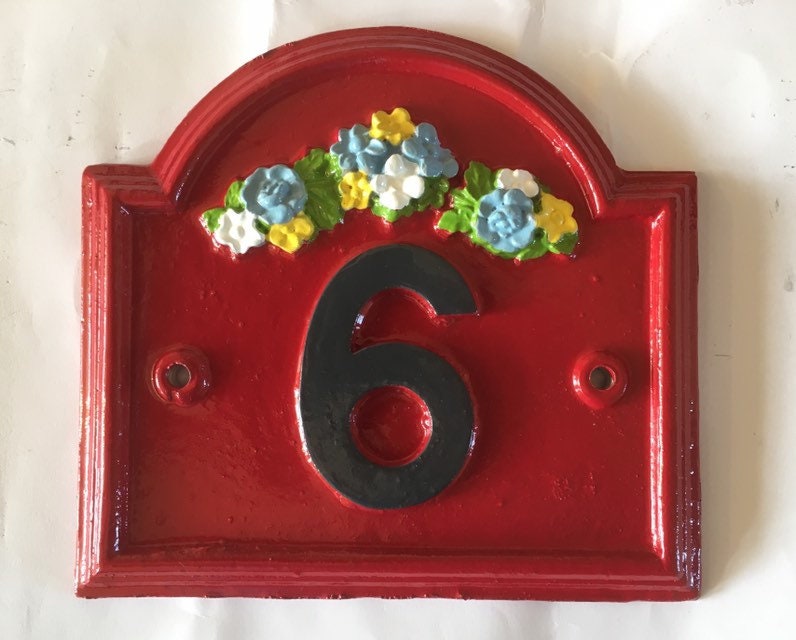 Vintage Traditional House Address Sign,  Home Number Plaque, Door Nameplate, custom Shabby Chic