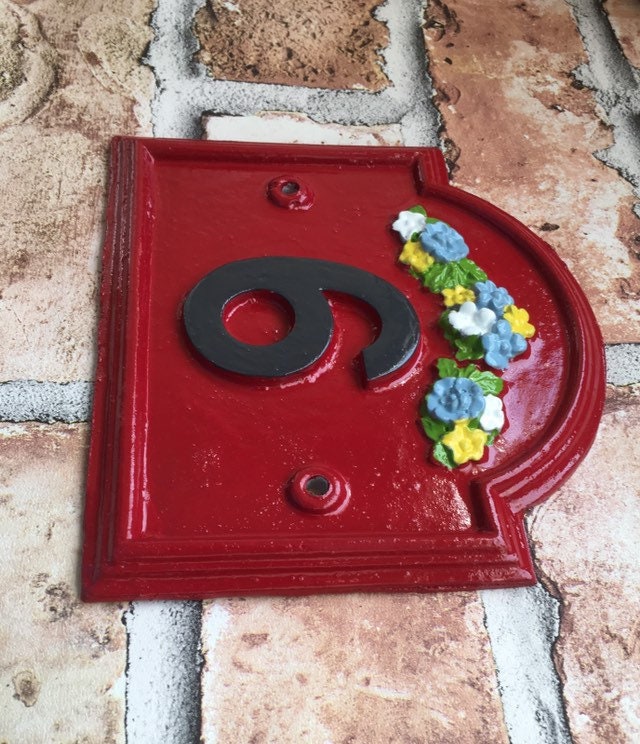 Vintage Traditional House Address Sign,  Home Number Plaque, Door Nameplate, custom Shabby Chic