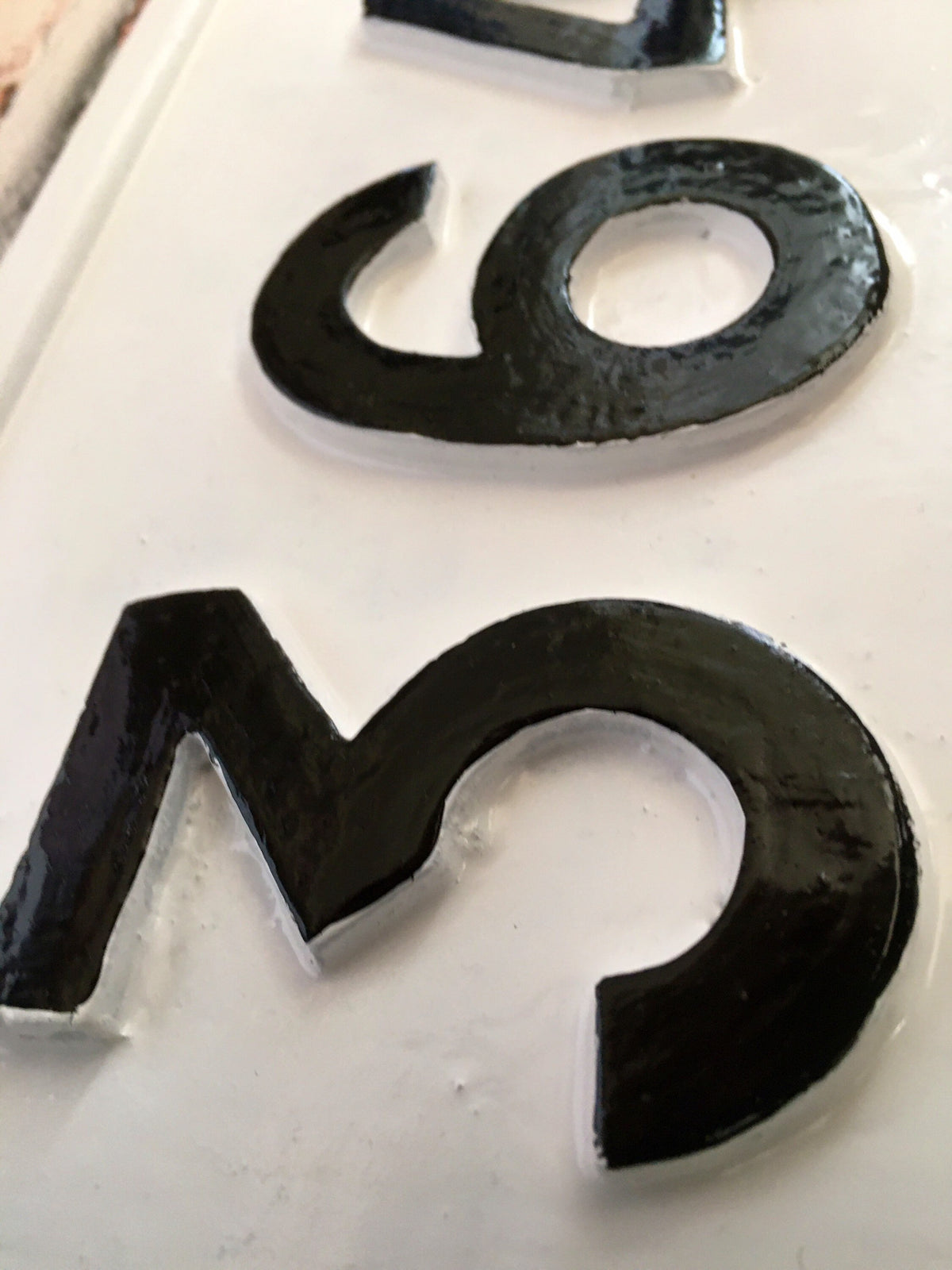 Handmade Cast Aluminium Address Sign, Custom House Number Plate