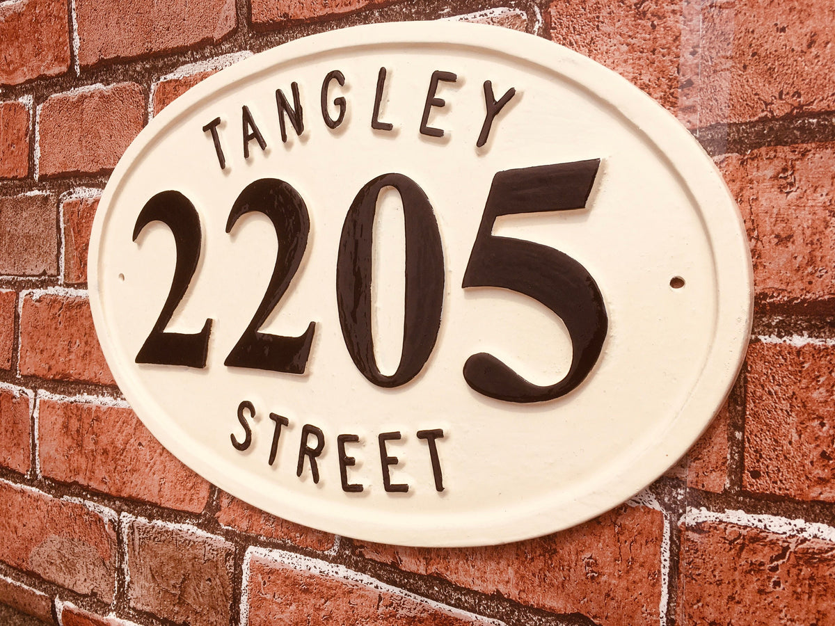 Large Address plaque for house, colonial style house sign, personalized wedding gift