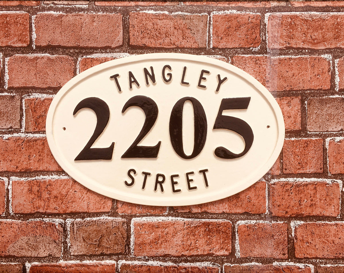 Large Address plaque for house, colonial style house sign, personalized wedding gift