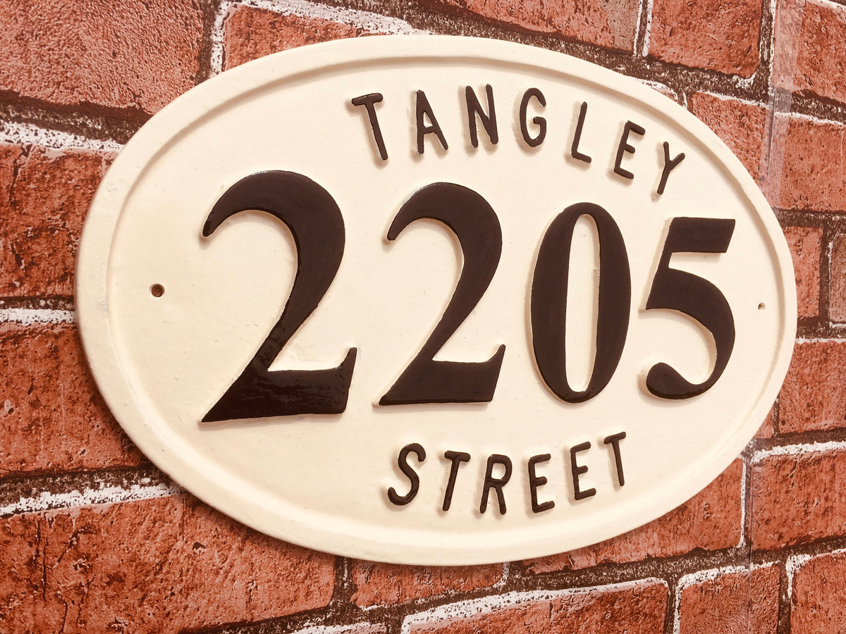 Large Address plaque for house, colonial style house sign, personalized wedding gift