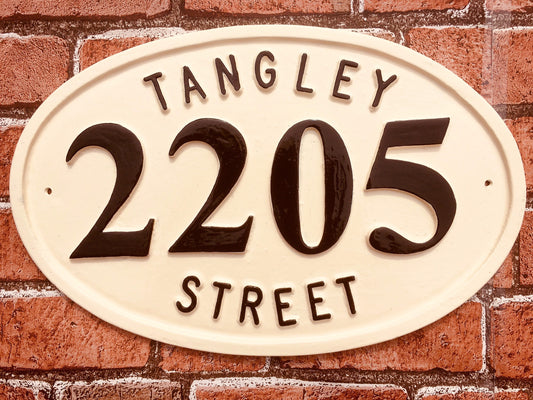 Large Address plaque for house, colonial style house sign, personalized wedding gift