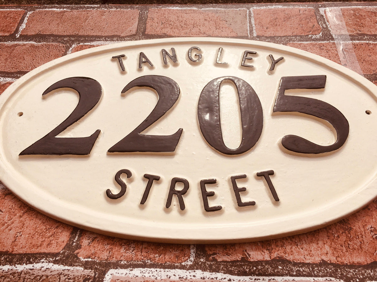 Large Address plaque for house, colonial style house sign, personalized wedding gift