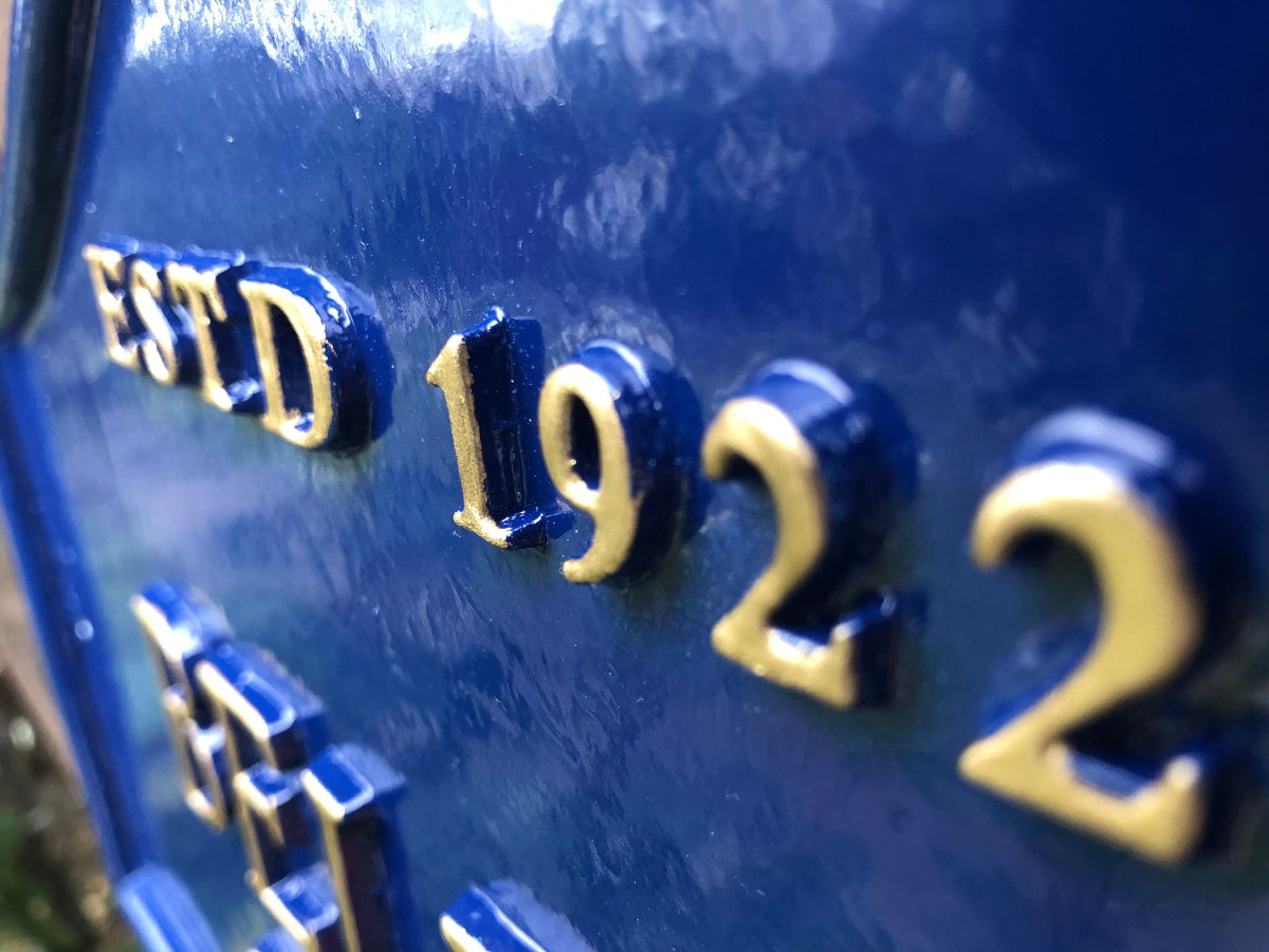 Personalized Edwardian House Name Sign, Cast Aluminum, Custom Colors