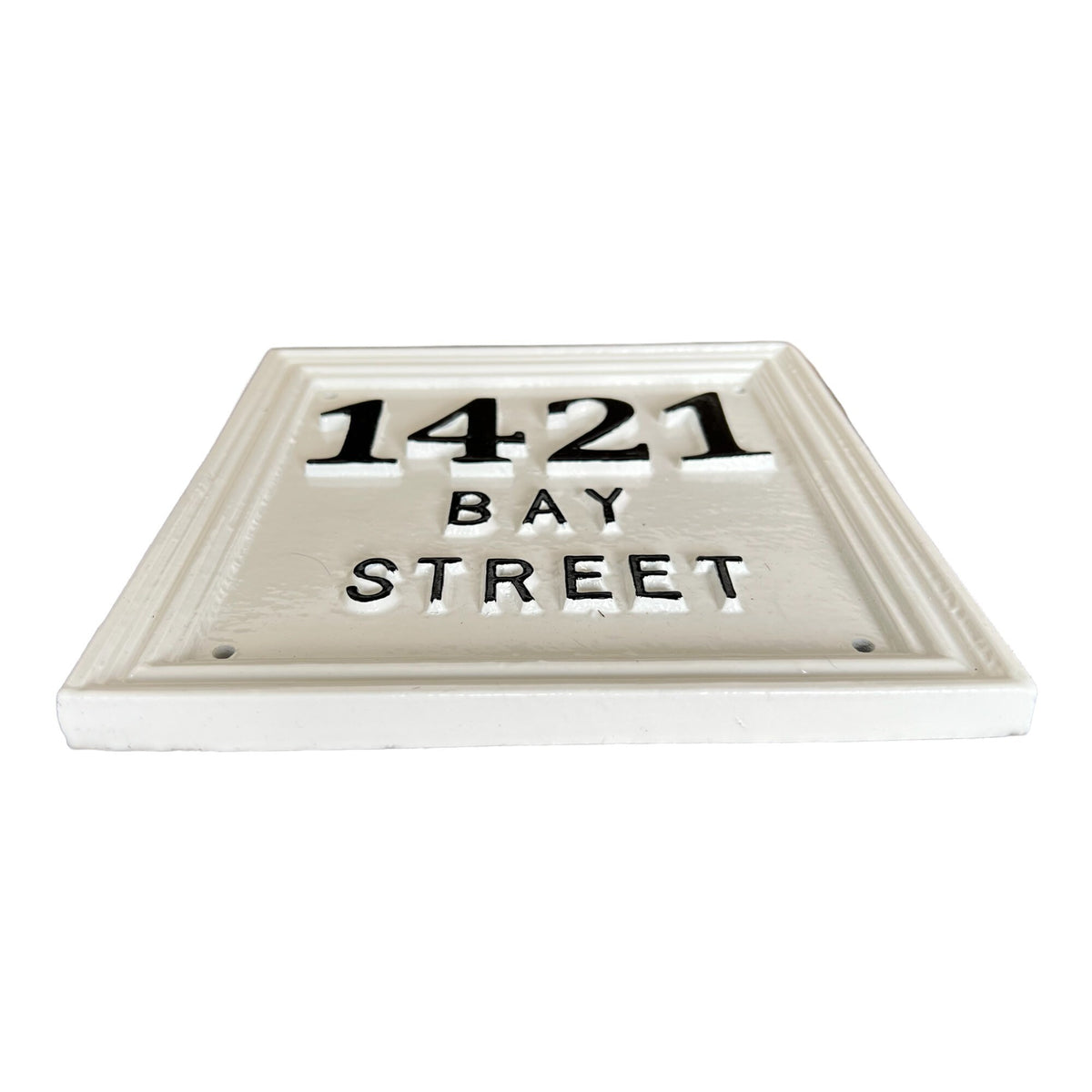 Hand Cast Aluminum House Number Sign, Custom Door Plaque