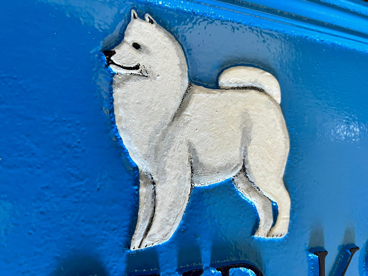 Handmade Edwardian Style Business Sign, Cast Aluminium, Custom Colors
