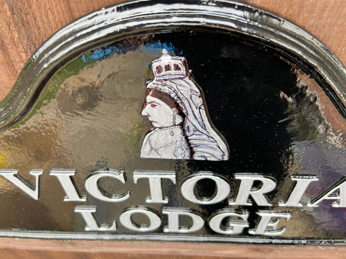 Edwardian House Name Sign, Handmade Cast Aluminium Plaque