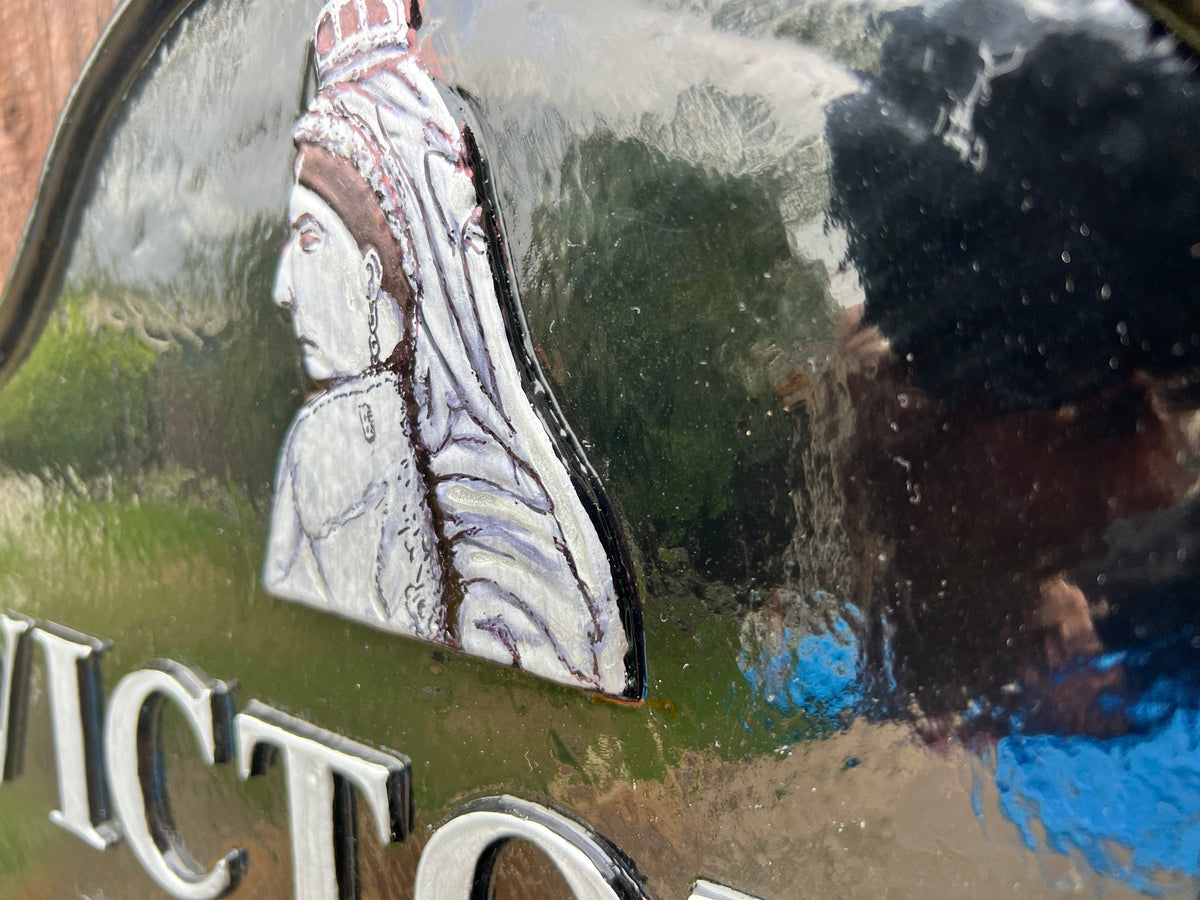 Edwardian House Name Sign, Handmade Cast Aluminium Plaque