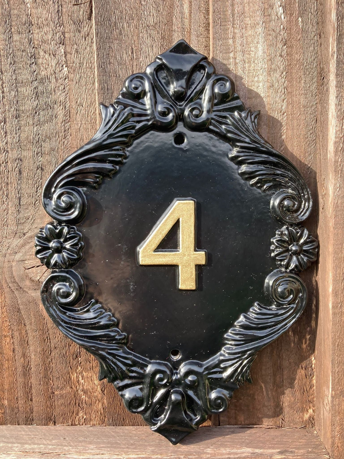 Art Nouveau House Plaque, French Style Château Sign, Custom Address Number