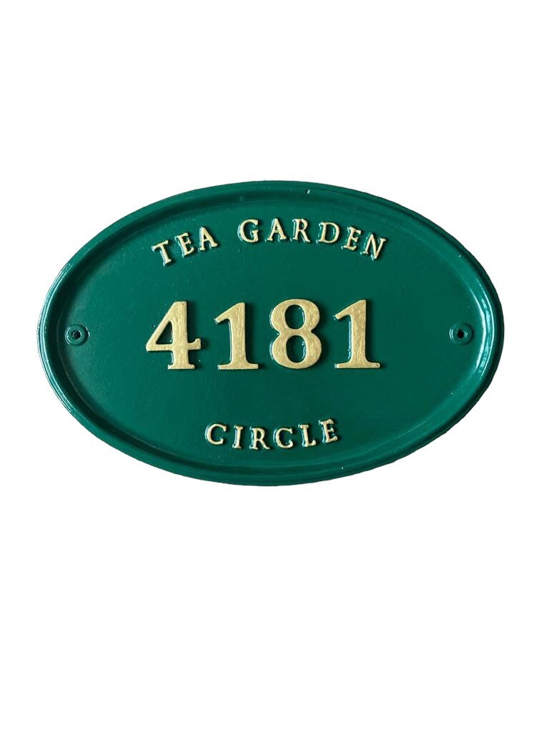Address plaque for house, colonial style sign, personalized wedding gift, number plate