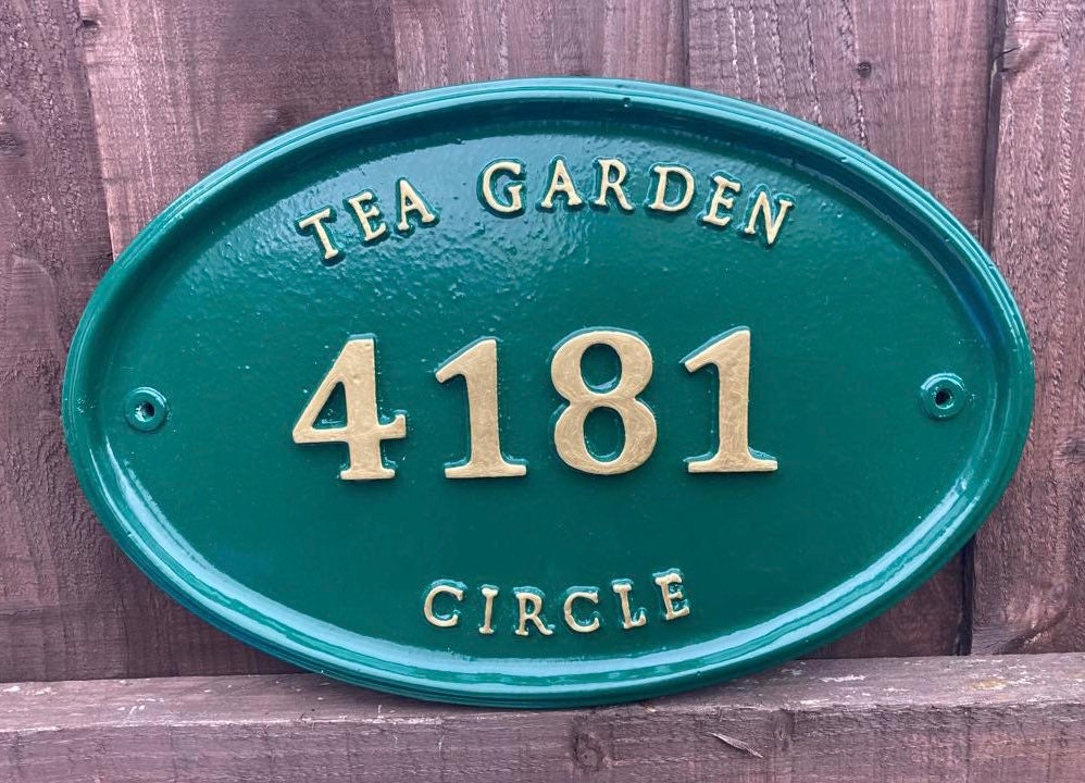 Address plaque for house, colonial style sign, personalized wedding gift, number plate