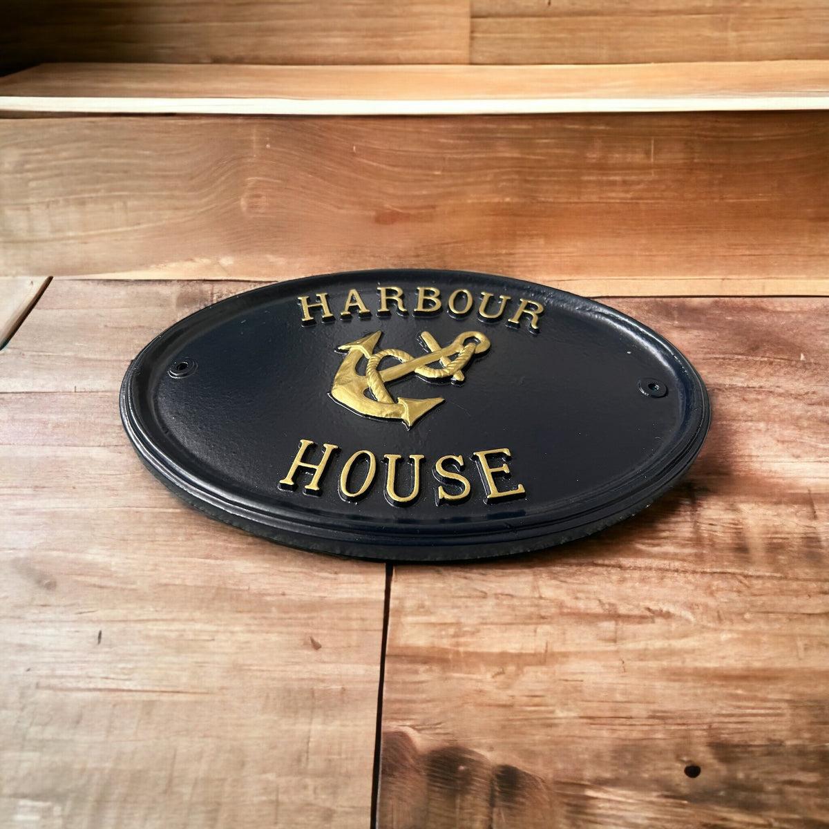 Handmade Colonial Address Plaque, Cast Metal House Sign