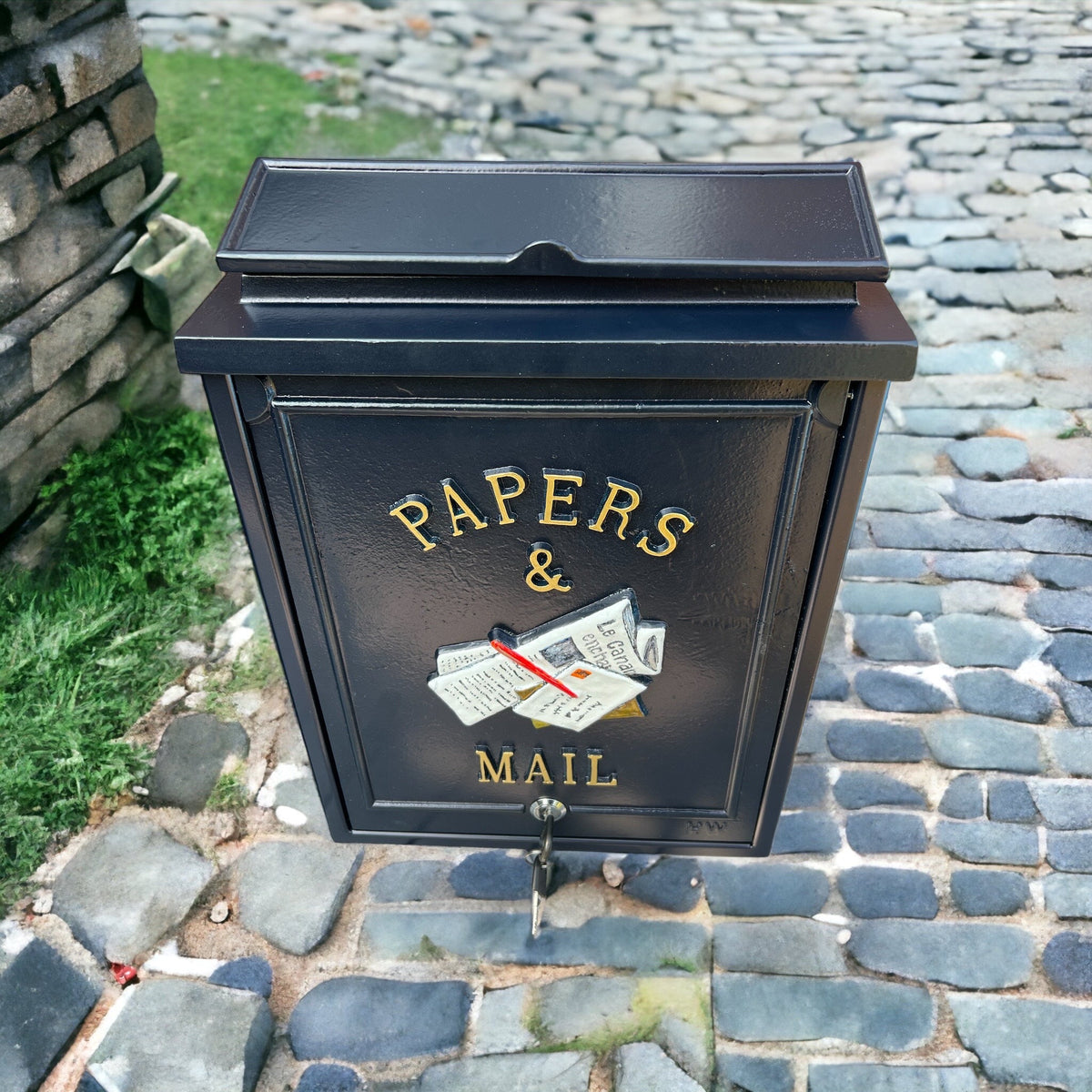 Designer Mail Box, Bespoke Custom Mailbox, Exclusive Postbox, Unique Post Box, Royal Blue