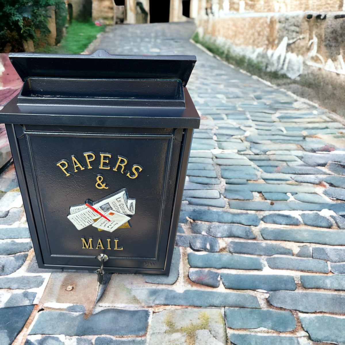 Designer Mail Box, Bespoke Custom Mailbox, Exclusive Postbox, Unique Post Box, Royal Blue